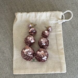 J. Crew Pink Sequin Earrings